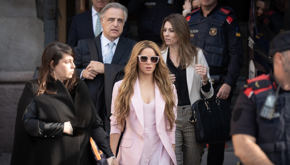 Shakira, a su salida del juzgado @ David Zorrakino (EP)