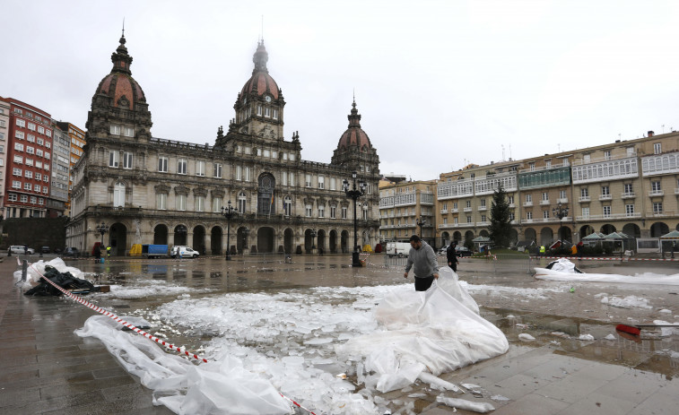 A Coruña se despide de su pista de hielo