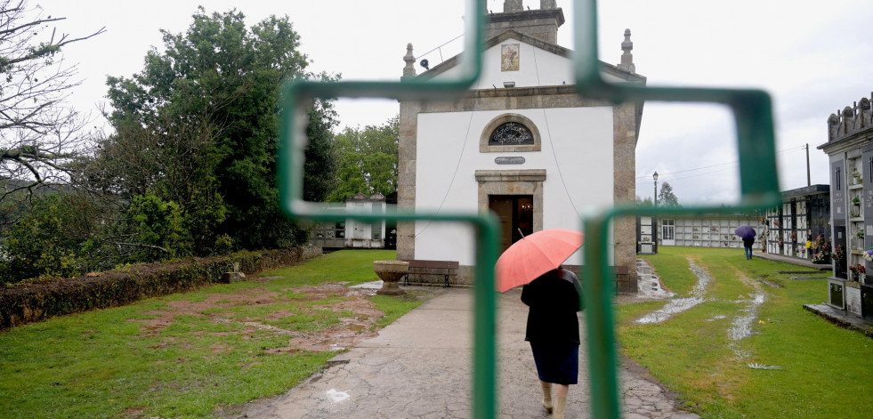 Reportaje | Orto pudo volver a entrar en su iglesia casi dos años después de la tormenta