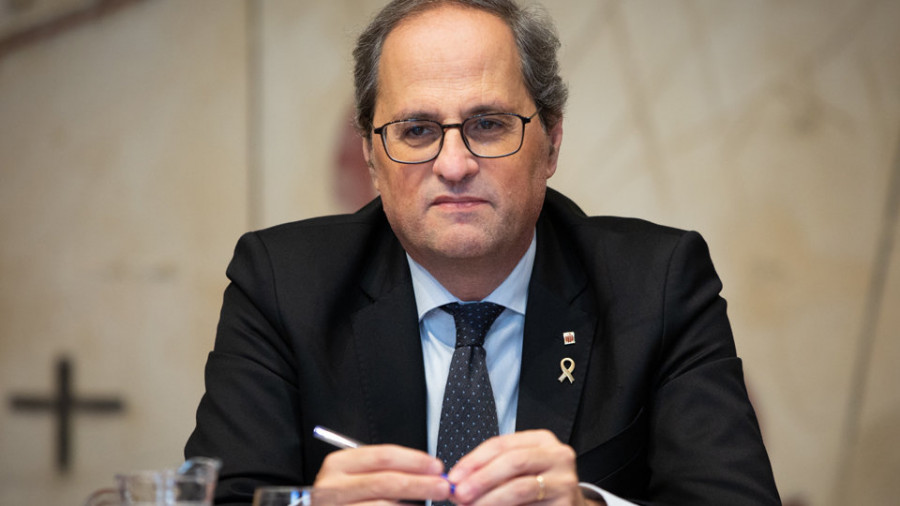 Torra, confinado tras dar positivo en coronavirus