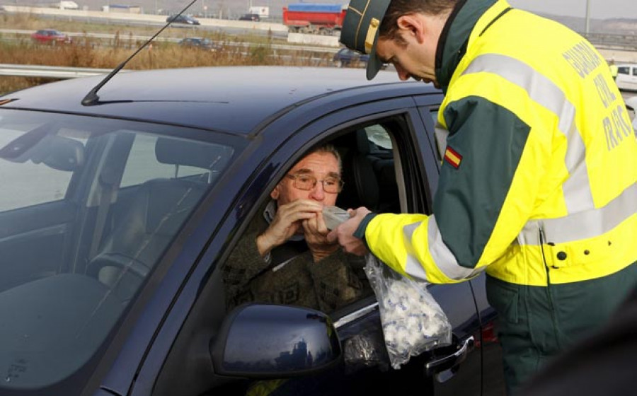 Multa de 1.000 euros si la tasa de alcohol al volante duplica la permitida