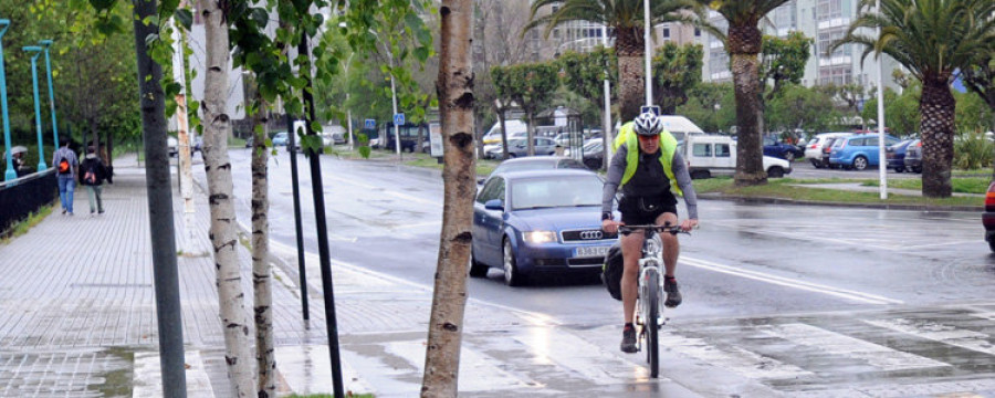 La dispersión resta utilidad a los carriles bici de San Diego, Novo Mesoiro y Elviña