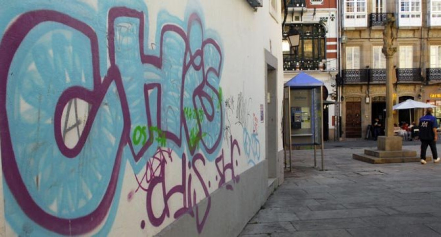 Detenidos dos grafiteros de A Coruña, uno de ellos con más de 500 pintadas