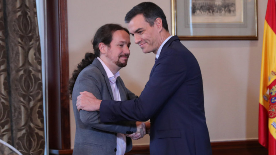 Sánchez e Iglesias alcanzan un preacuerdo para formar Gobierno