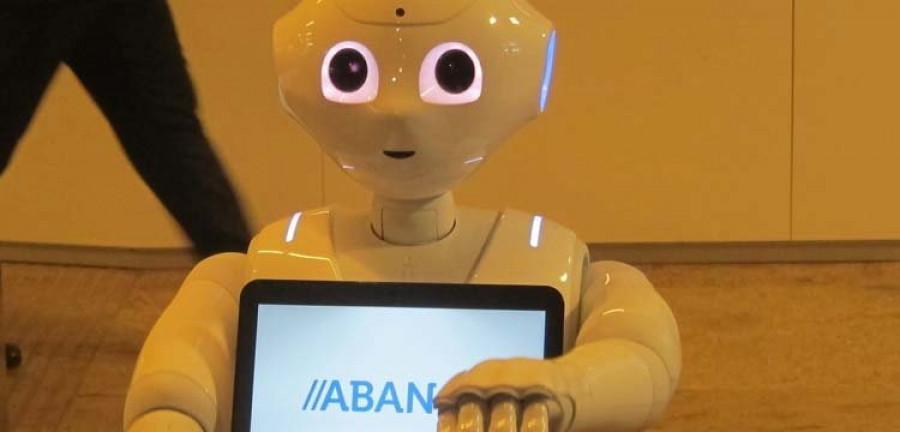 Abanca presenta en Galicia 
su nuevo robot humanoide, 
que interactúa con los clientes