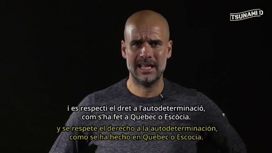 Pep Guardiola reacciona así contra la sentencia del procés