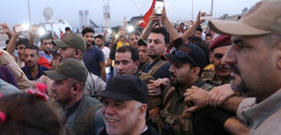 El primer ministro iraquí, Haider Al Abadi, declara la “victoria”  en la ciudad de Mosul