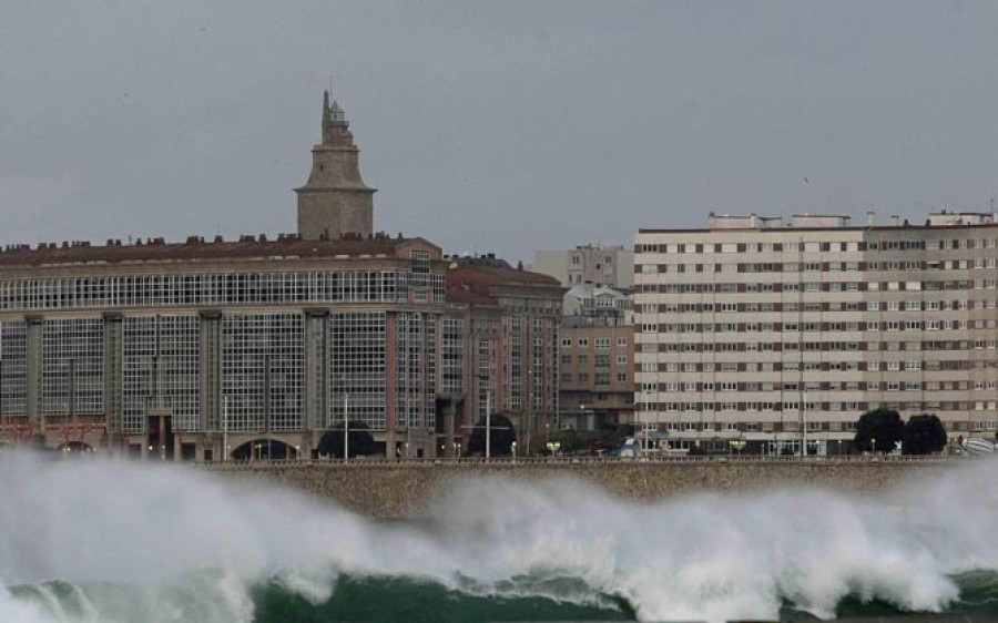 Vientos fuertes en Galicia y aumento de temperaturas en litoral norte