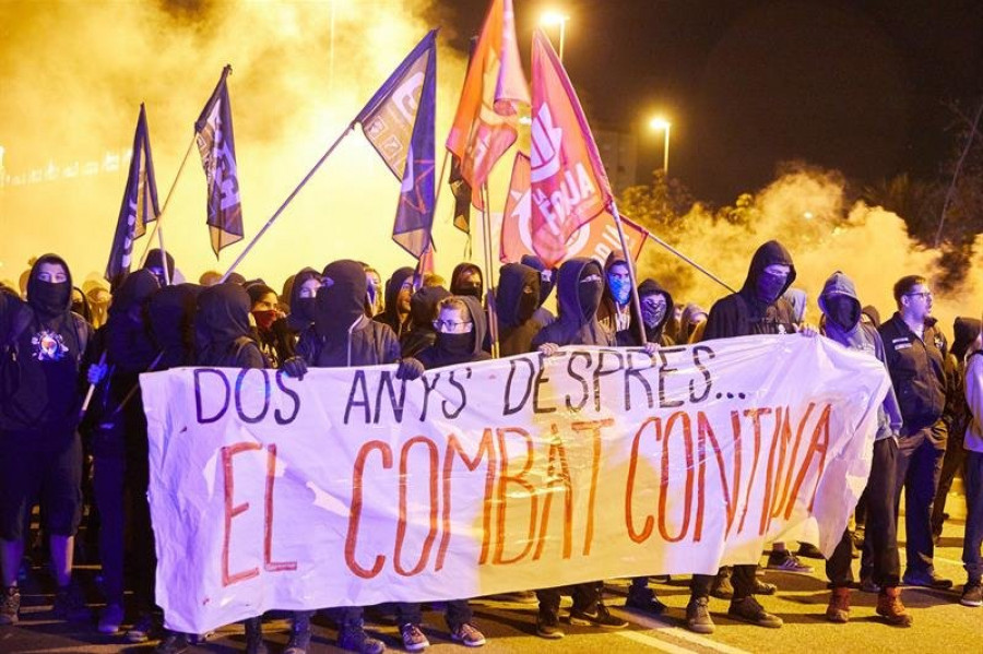 Tensión en Cataluña en el aniversario del 1 de octubre