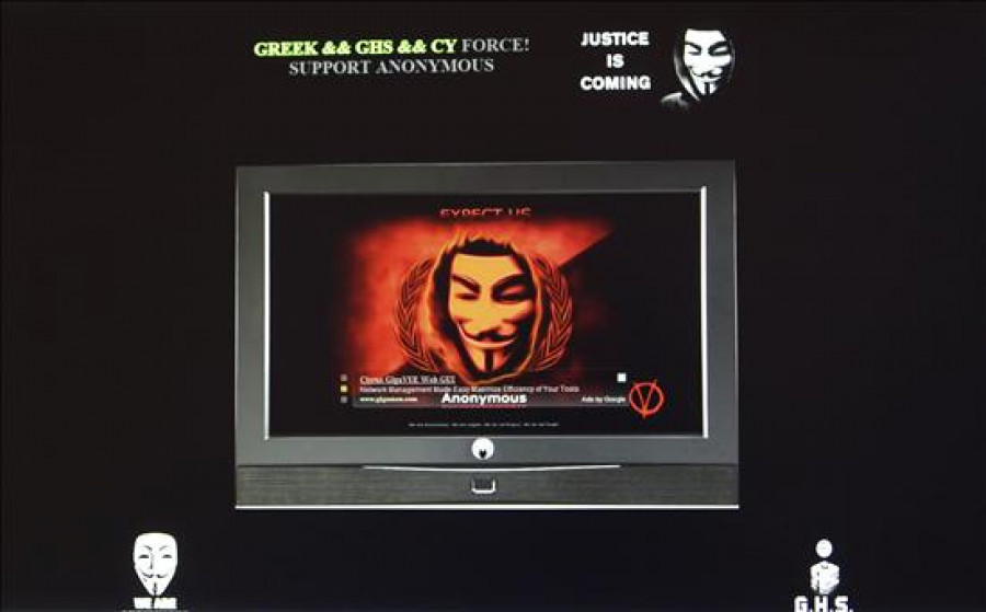 Anonymous ataca la web del Ministerio Finanzas griego y anuncia más acciones