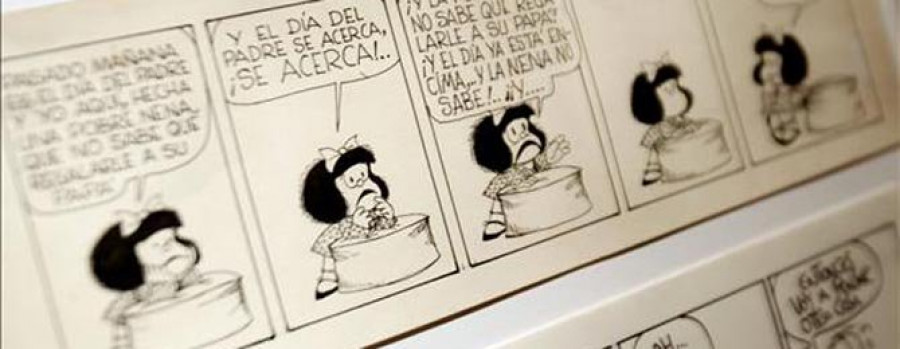 Quino pide que "vivamos todos en paz" como deseo en el 50 cumpleaños de Mafalda