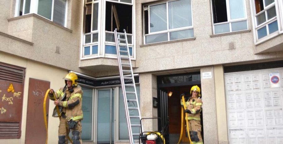 Un incendio en la entreplanta de un edificio de Monte 
Alto destruye 
una habitación