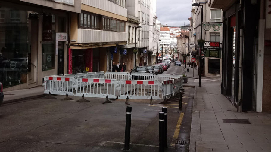 Betanzos reabrirá la calle del Rollo cuando lo permitan las condiciones meteorológicas