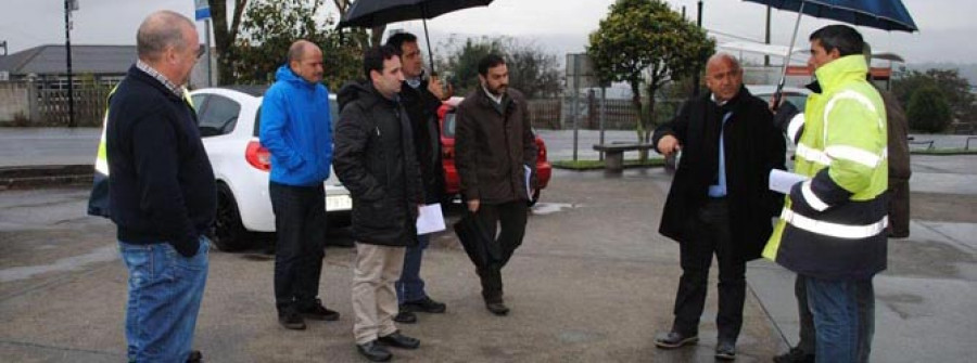 Comienzan las mediciones para la construcción de la nueva rotonda de Mabegondo