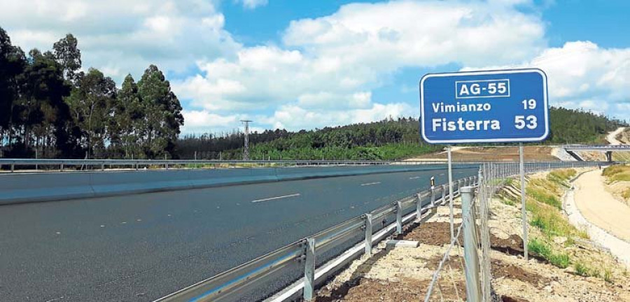 La autovía de la Costa da Morte hereda el nombre  de la AG-55