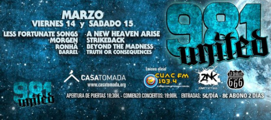 El festival 981 United pretende dar a conocer el panorama musical de A Coruña