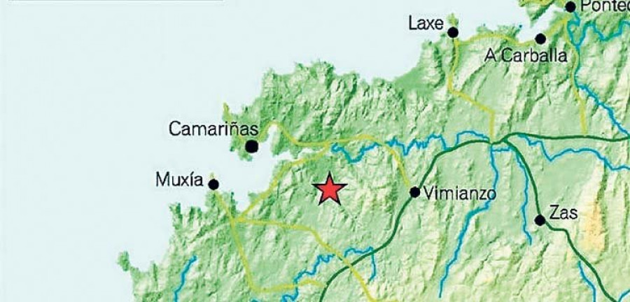 Un seísmo de 2,5 grados sacude zonas de Vimianzo y Camariñas