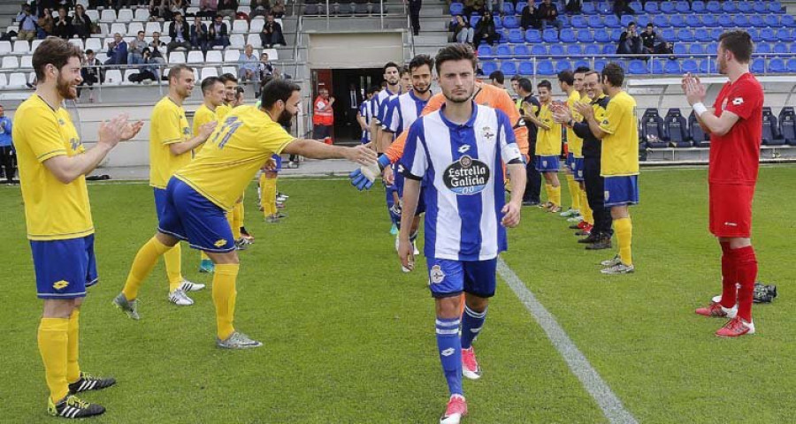 Pasillo para despedir la liga