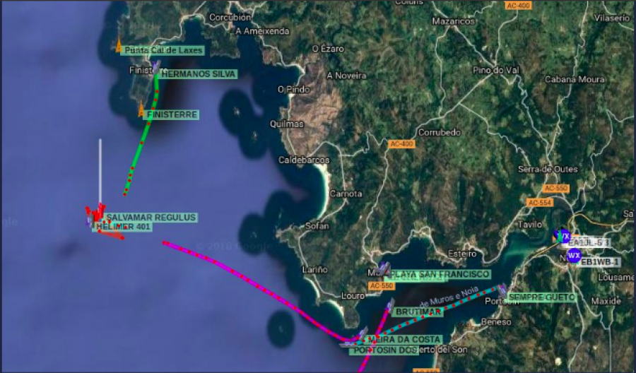 El barco naufragado es propiedad de Vixa, empresa "a la espera de noticias"