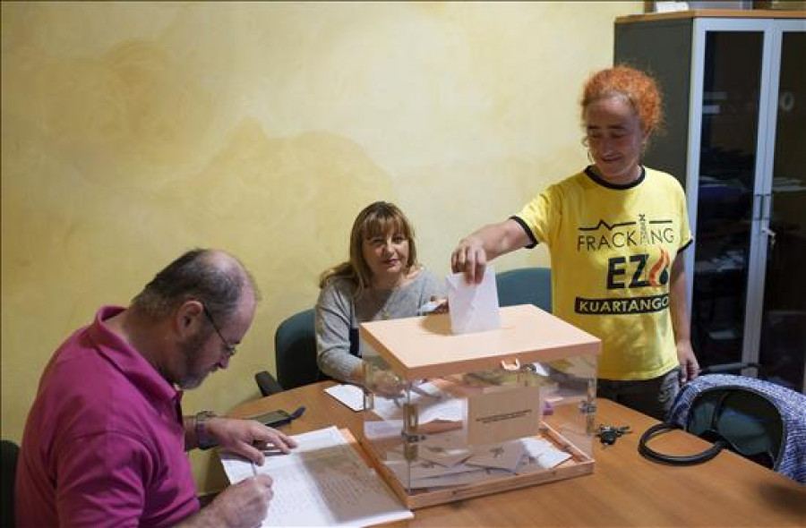 El 98 por ciento de votantes de Kuartango (Álava) rechaza la fracturación hidráulica