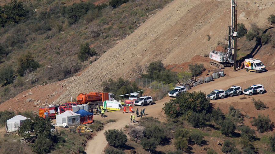 Los mineros reanudan los trabajos para rescatar a Julen tras la cuarta microvoladura en el túnel horizontal