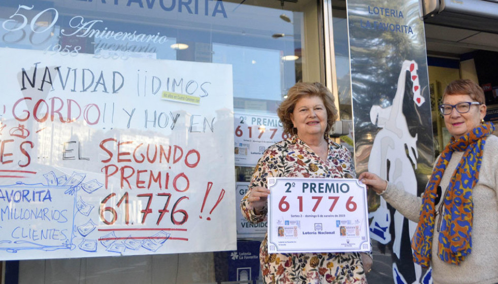 La suerte sonríe a A Coruña con el segundo premio de la lotería del  Niño