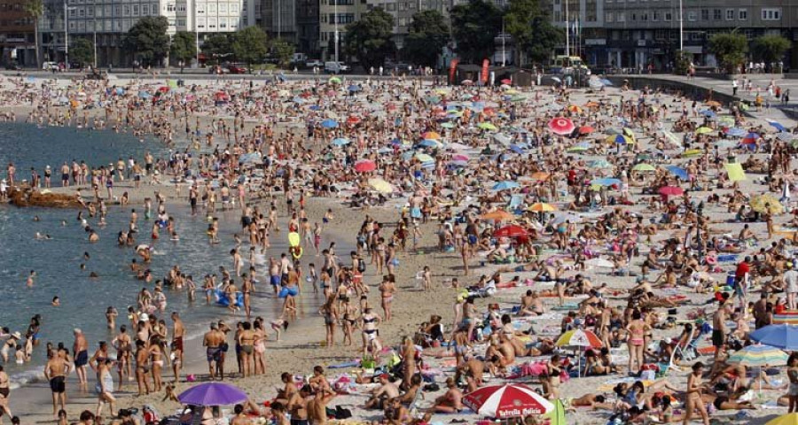 A Coruña marca temperaturas récord en el que apunta a ser el día más caluroso del año