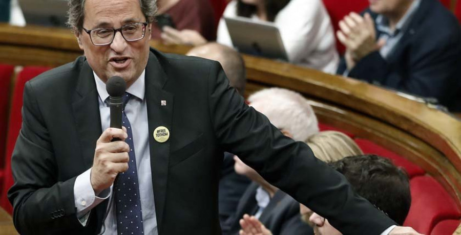 Torra apela a la unidad del 1-O y ERC admite la debilidad del soberanismo