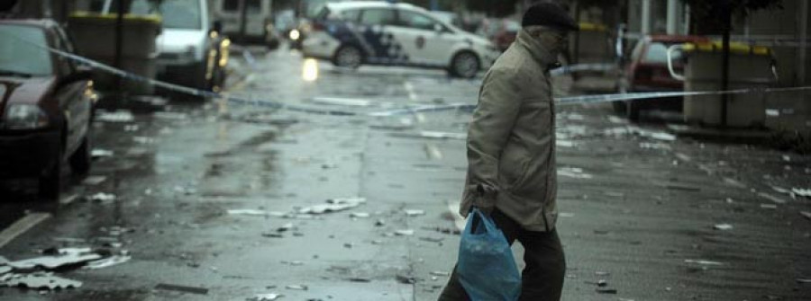 El primer temporal del año deja un rastro de 70 incidentes en la ciudad