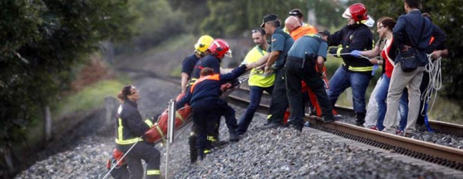 Muere un hombre en Guísamo al ser arrollado por un tren de mercancías