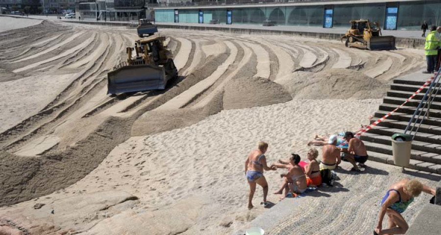 La duna de Riazor se deshace tras una época de temporales con pocas alertas