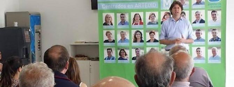 El PP arteixán afirma que instalará una cubierta al campo de la fiesta de Uxes