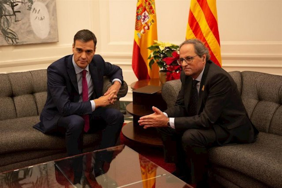 Ya hay fecha para la reunión de Sánchez y Torra en la Generalitat