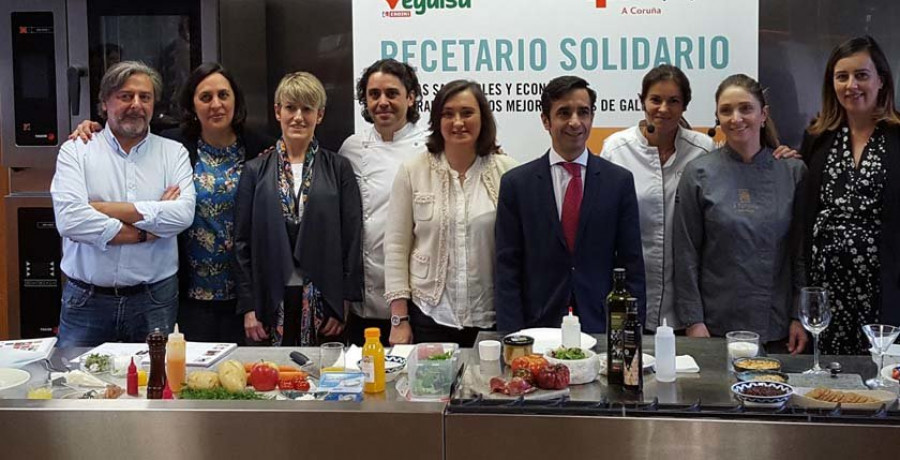 Una veintena de chefs gallegos se unen para lanzar un libro de recetas saludables y asequibles