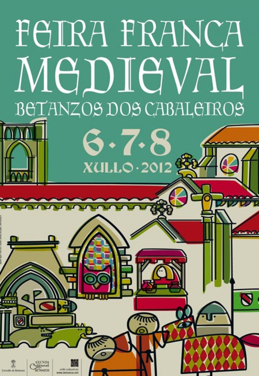 El ilustrador gráfico Luis Galán firma el cartel de la feria medieval de Betanzos