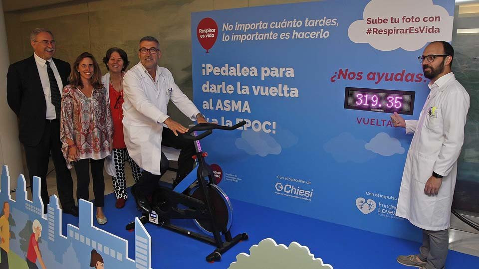 El Chuac anima a pedalear por los pacientes de EPOC y de asma