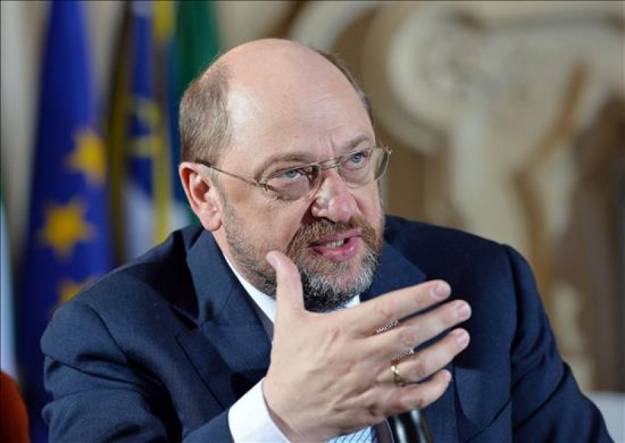 Schulz aboga por un "reparto de carga" en materia de inmigración en Europa