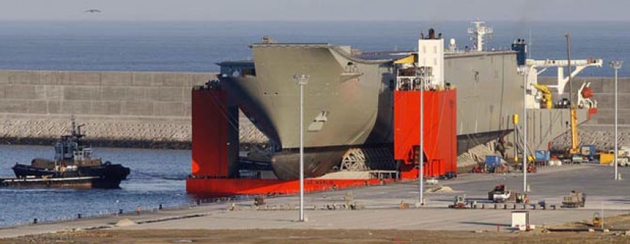 Los daños durante la carga del buque de Navantia no se debieron a Langosteira