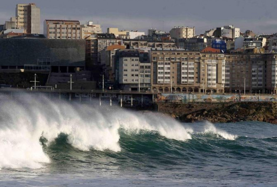 La provincia de A Coruña, con aviso por riesgo de fenómenos costeros