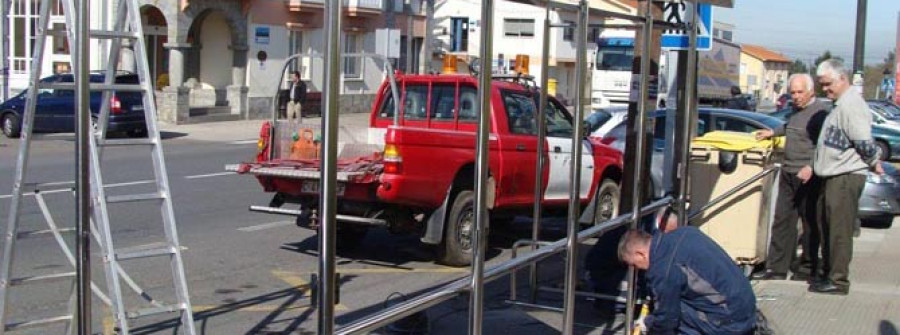 La Xunta coloca la primera parada de transporte metropolitano del municipio