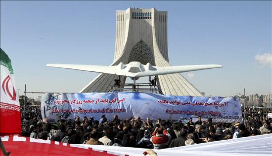 Irán muestra unas supuestas imágenes del avión no tripulado de EEUU en su poder