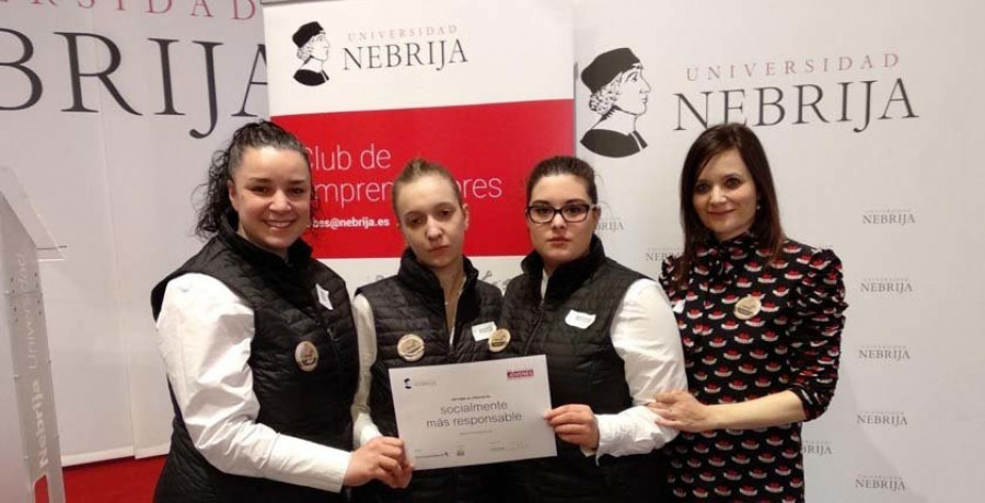 La universidad de Nebrija premia  a tres emprendedoras coruñesas