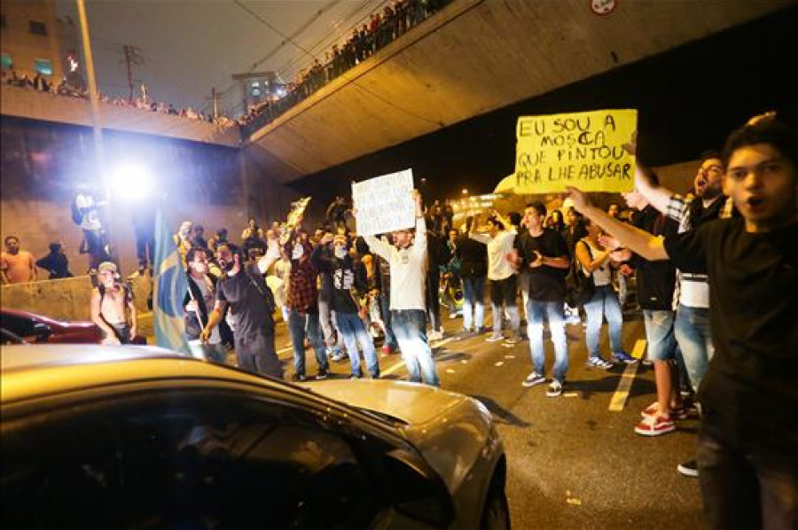 Un fallecido durante una protesta  en la ciudad de Riberão Preto, en el estado de Sao Paulo