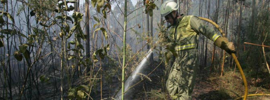 Detenido un pirotécnico en Betanzos por provocar un incendio forestal