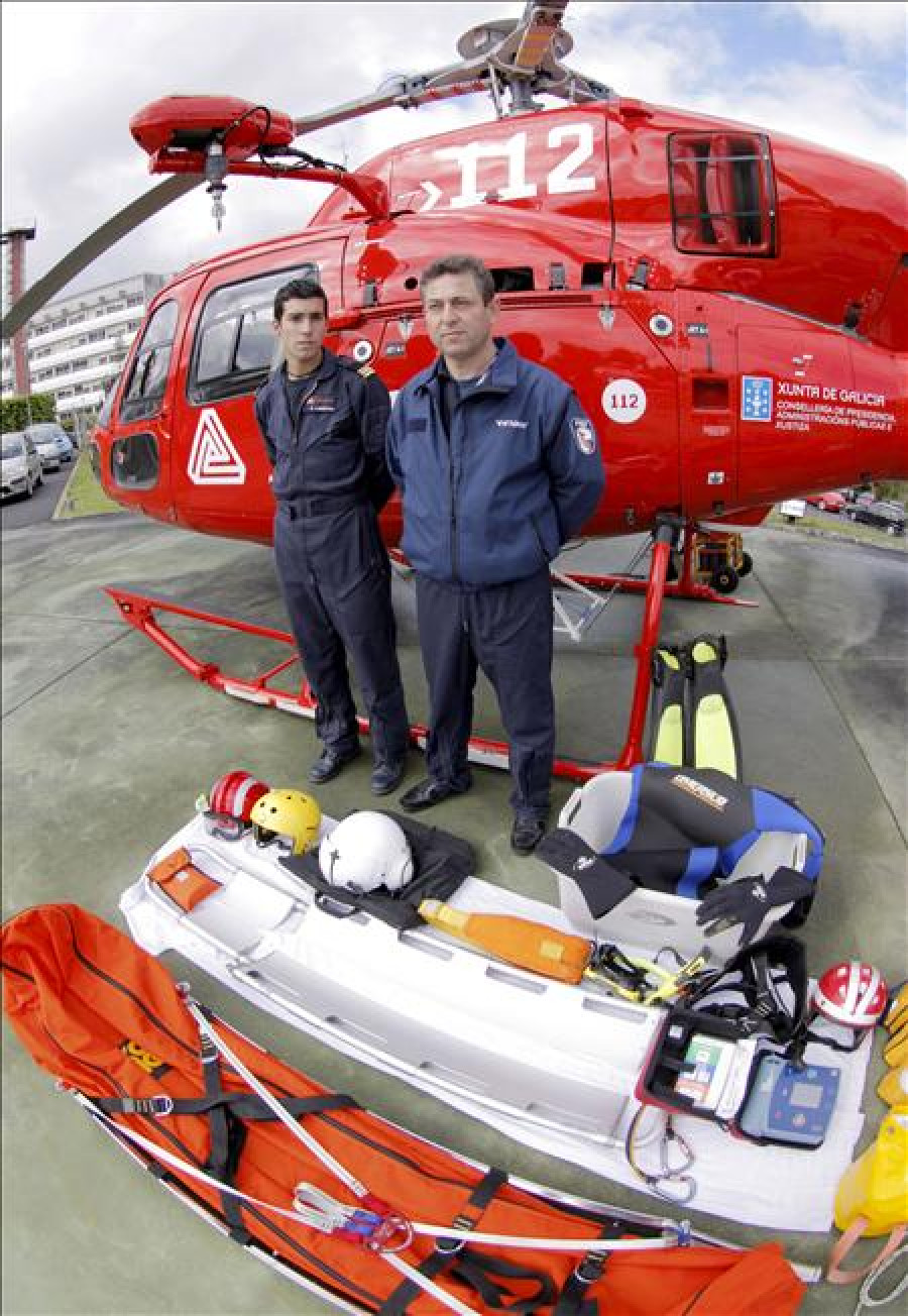 El 112 registró hoy cerca de cien incidencias por el temporal en Galicia