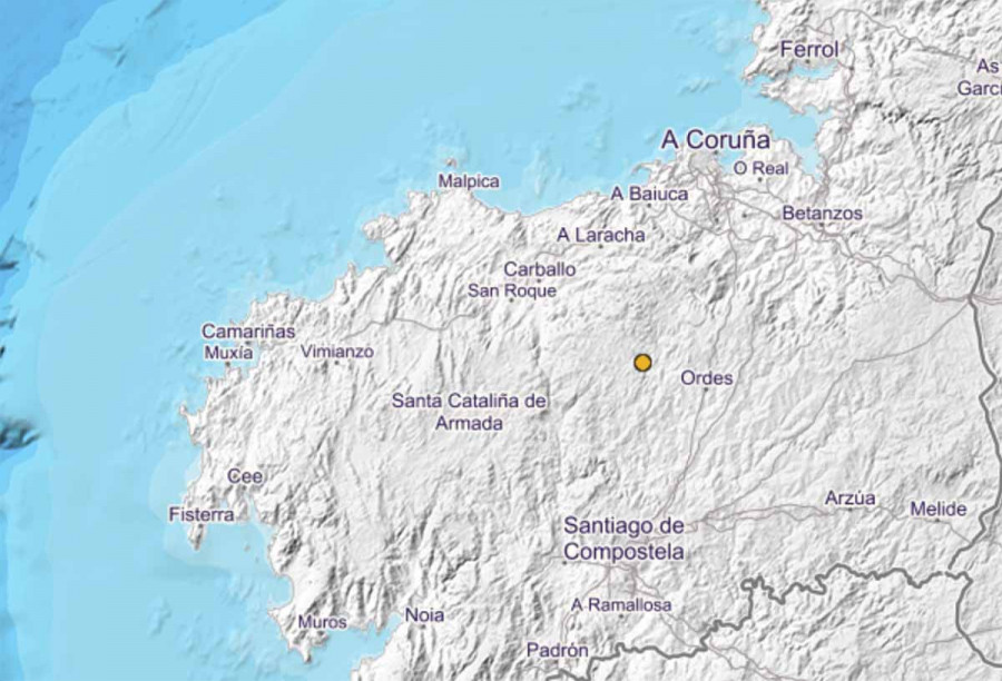 Registrado un terremoto de magnitud 3 con epicentro en Tordoia