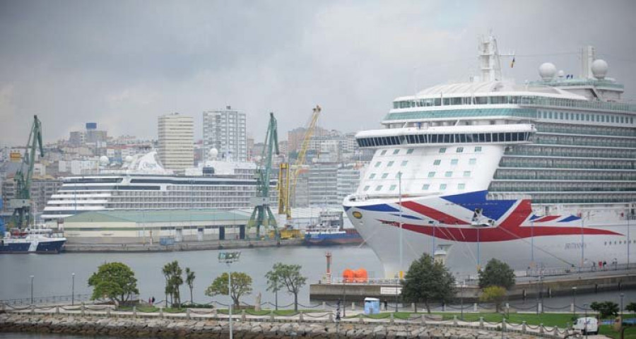 “El crucero más lujoso” visita 
A Coruña por primera vez