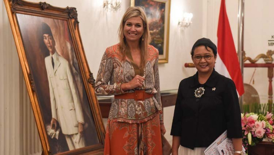 La reina Máxima de Holanda realiza una visita oficial a Indonesia