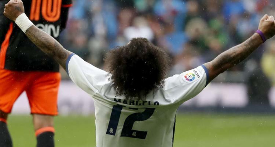 El Madrid jugó con fuego pero Marcelo salió al rescate