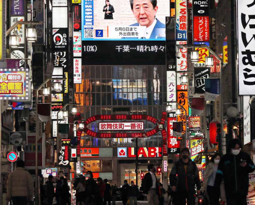 Japón declara un mes de  estado de emergencia en Tokio, Osaka y otras cinco regiones